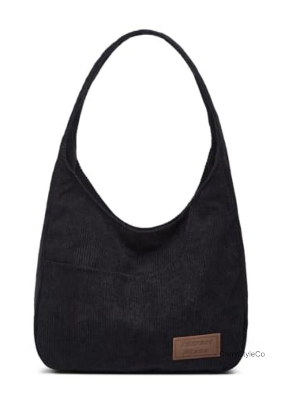 Corduroy Tote Bag Unisex Retro Multi Pocket Shoulder College Satchel Purse
